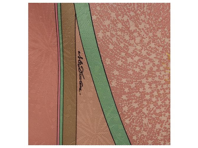 Hermès Foulard HERMES Carre 90 in Seta Rosa Auth 199729M - vista 14