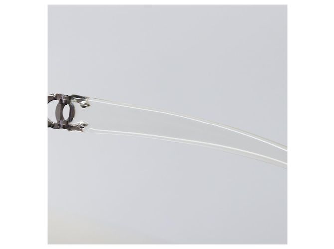 Gafas de sol sin montura CHANEL plástico Clear CC Auth BA15679 - vista 10