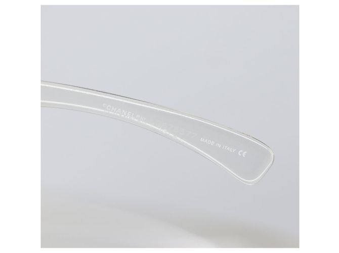 Gafas de sol sin montura CHANEL plástico Clear CC Auth BA15679 - vista 11