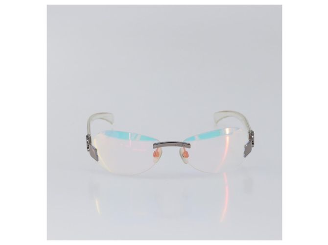 Gafas de sol sin montura CHANEL plástico Clear CC Auth BA15679 - vista 13