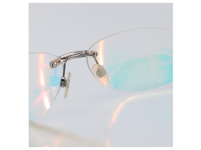 Gafas de sol sin montura CHANEL plástico Clear CC Auth BA15679 - vista 14