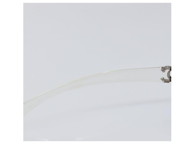 Gafas de sol sin montura CHANEL plástico Clear CC Auth BA15679 - vista 16