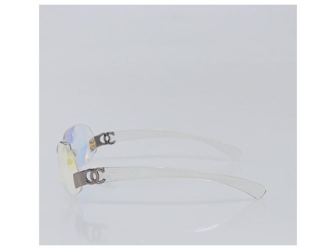 Gafas de sol sin montura CHANEL plástico Clear CC Auth BA15679 - vista 3