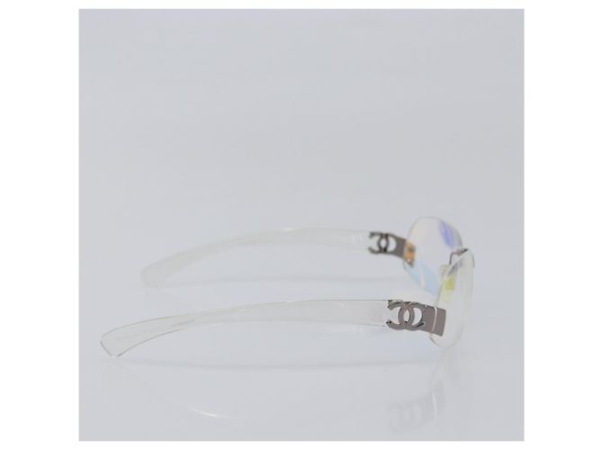 Gafas de sol sin montura CHANEL plástico Clear CC Auth BA15679 - vista 4