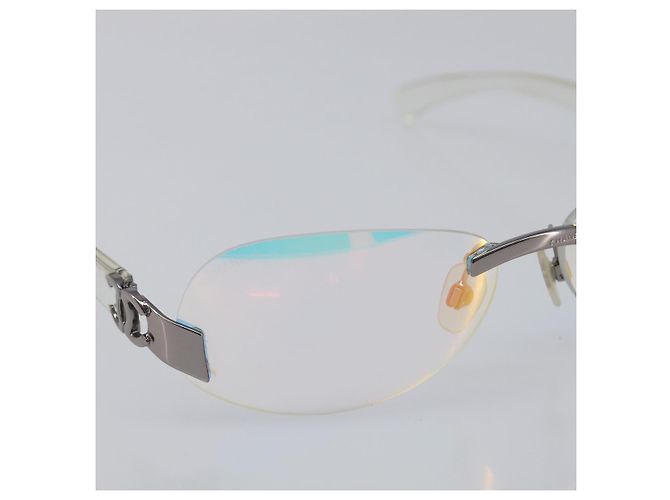 Gafas de sol sin montura CHANEL plástico Clear CC Auth BA15679 - vista 5