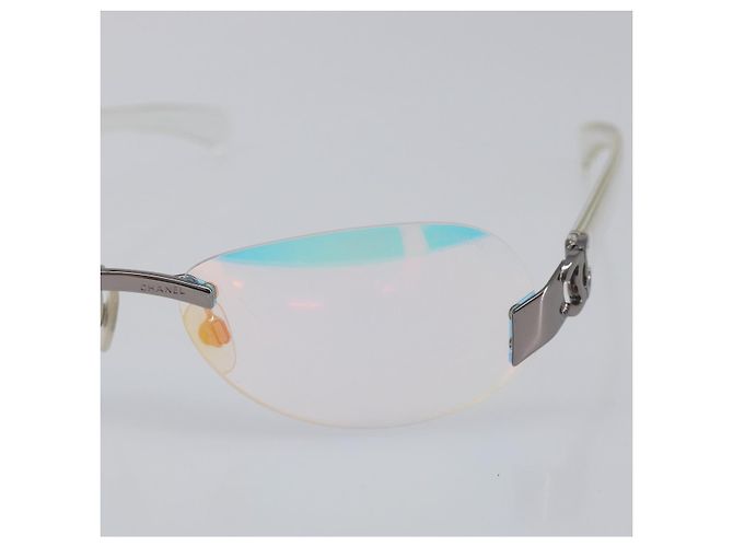 Gafas de sol sin montura CHANEL plástico Clear CC Auth BA15679 - vista 6