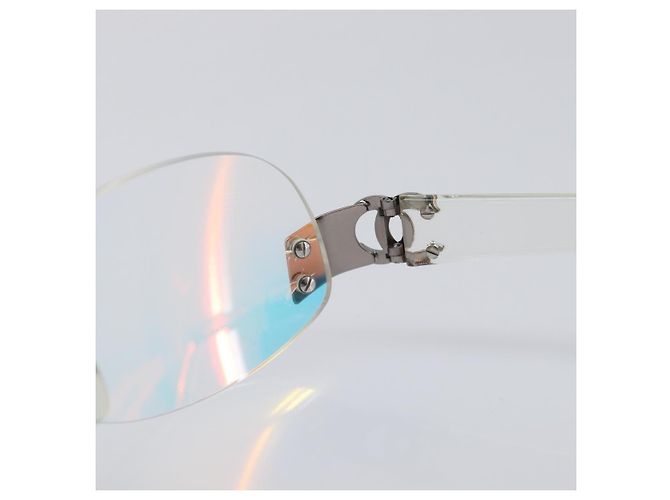 Gafas de sol sin montura CHANEL plástico Clear CC Auth BA15679 - vista 9