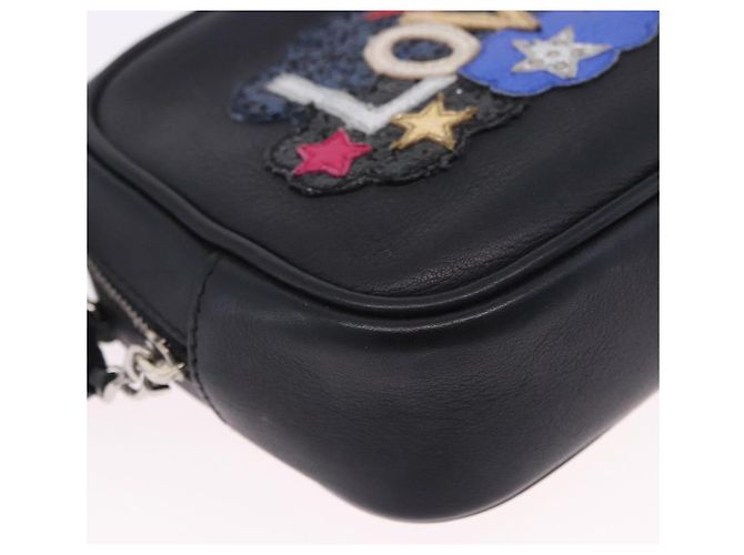 Autre Marque Borsa a tracolla SAINT LAURENT Pelle Nero Argento 457574 Auth ka6144M - vista 15