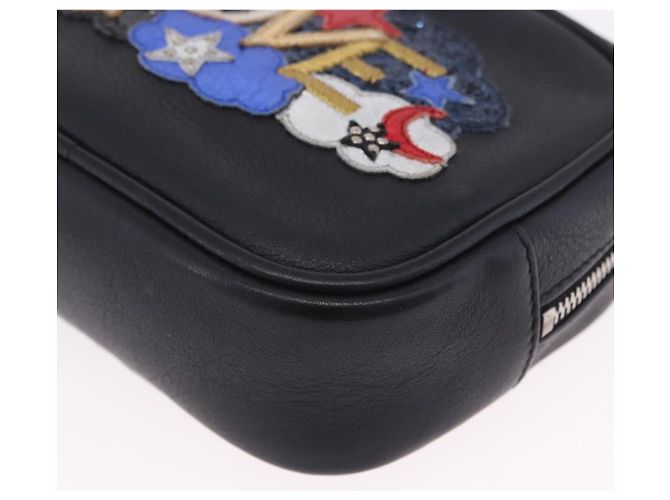 Autre Marque Borsa a tracolla SAINT LAURENT Pelle Nero Argento 457574 Auth ka6144M - vista 16