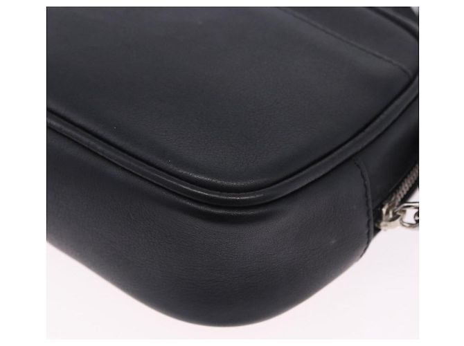 Autre Marque Borsa a tracolla SAINT LAURENT Pelle Nero Argento 457574 Auth ka6144M - vista 18