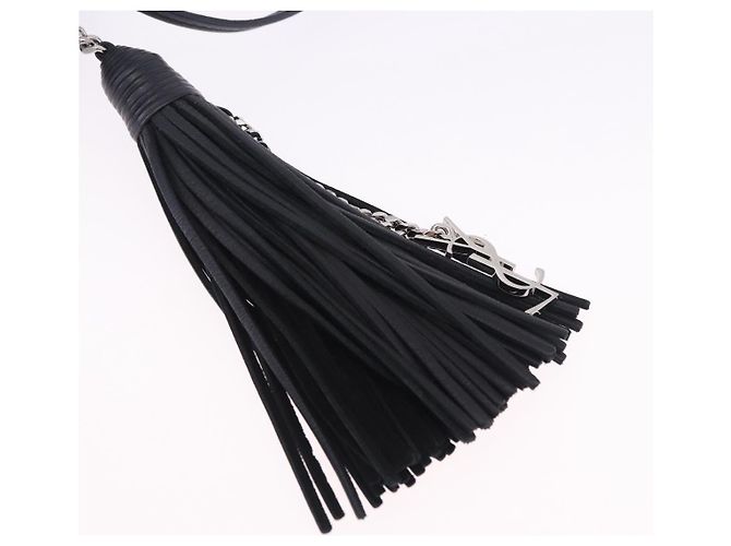 Autre Marque Borsa a tracolla SAINT LAURENT Pelle Nero Argento 457574 Auth ka6144M - vista 19
