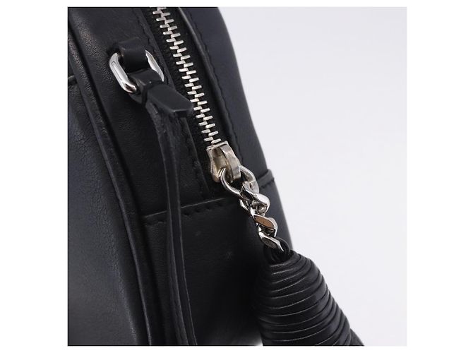 Autre Marque Borsa a tracolla SAINT LAURENT Pelle Nero Argento 457574 Auth ka6144M - vista 20