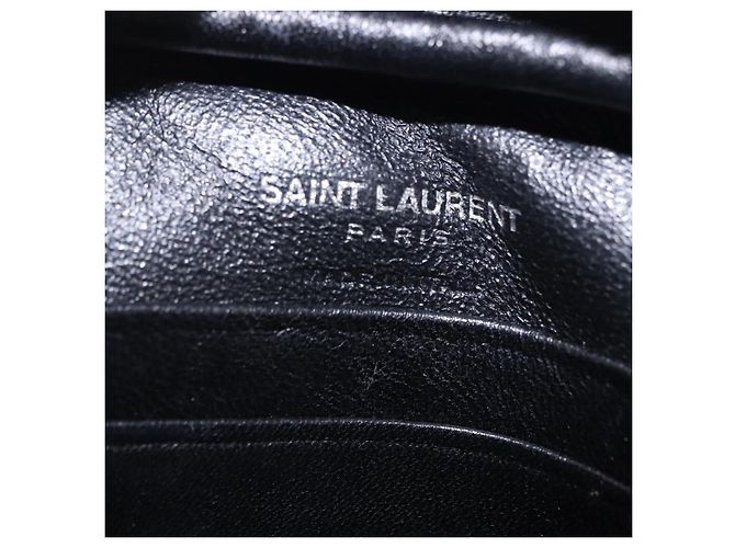 Autre Marque Borsa a tracolla SAINT LAURENT Pelle Nero Argento 457574 Auth ka6144M - vista 21