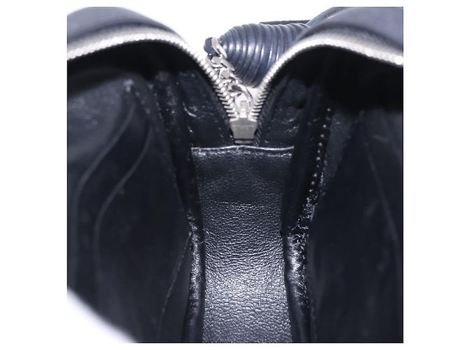 Autre Marque Borsa a tracolla SAINT LAURENT Pelle Nero Argento 457574 Auth ka6144M - vista 22