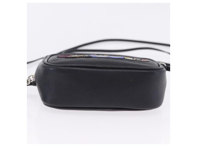 Autre Marque Borsa a tracolla SAINT LAURENT Pelle Nero Argento 457574 Auth ka6144M - vista 6