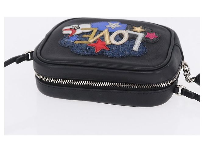 Autre Marque Borsa a tracolla SAINT LAURENT Pelle Nero Argento 457574 Auth ka6144M - vista 7