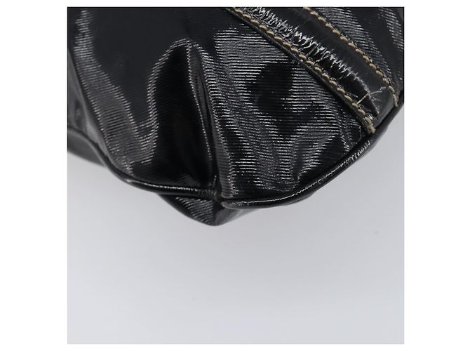 Borsa a tracolla GUCCI Interlocking PVC Leather Black Gold Tone 162740 Auth 201423 Nero - vista 15