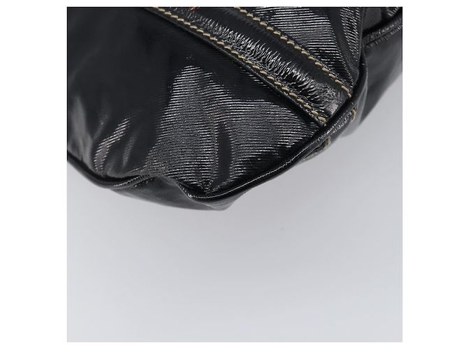 Borsa a tracolla GUCCI Interlocking PVC Leather Black Gold Tone 162740 Auth 201423 Nero - vista 17