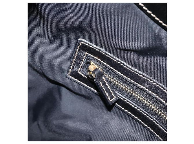 Borsa a tracolla GUCCI Interlocking PVC Leather Black Gold Tone 162740 Auth 201423 Nero - vista 21