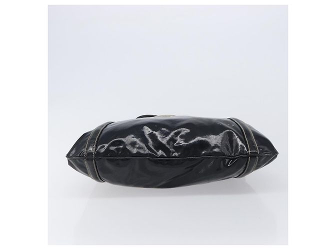 Borsa a tracolla GUCCI Interlocking PVC Leather Black Gold Tone 162740 Auth 201423 Nero - vista 5