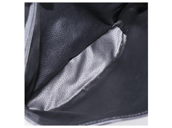 Céline Borsa a mano CELINE Macadam Canvas PVC Leather Black Gold Auth 201262V Nero D'oro - vista 23
