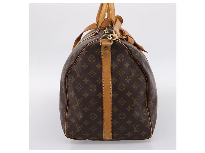 LOUIS VUITTON Monogram Keepall Bandouliere 55 Borsa Boston M41414 LV Auth ka5849 Monogramma - vista 3