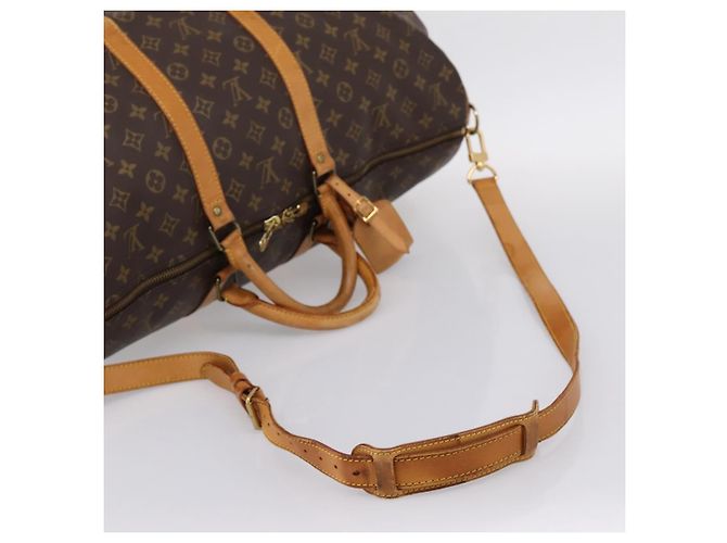 LOUIS VUITTON Monogram Keepall Bandouliere 55 Borsa Boston M41414 LV Auth ka5849 Monogramma - vista 9
