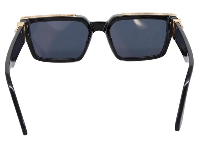 LOUIS VUITTON 1.1 Millionaire Sunglasses Plastic Black Gold Z1165E Auth 203374M Nero - vista 2