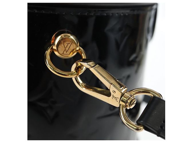 LOUIS VUITTON Monogram Vernis Cannes PM Hand Bag Black M53997 LV Auth 200965SAM Nero - vista 20
