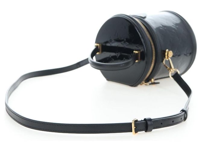 LOUIS VUITTON Monogram Vernis Cannes PM Hand Bag Black M53997 LV Auth 200965SAM Nero - vista 8