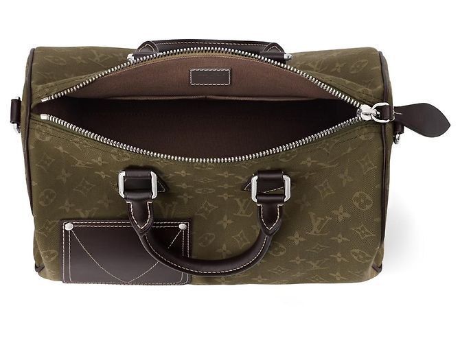 Louis Vuitton Speedy 30 Bandoulière Monogram Surplus Marrone Verde - vista 2