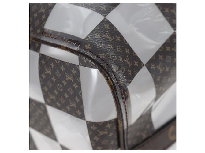 Borsa LOUIS VUITTON monogram chess Keepall Bandouliere 50 M20864 LV Auth 199399SM Monogramma - vista 20