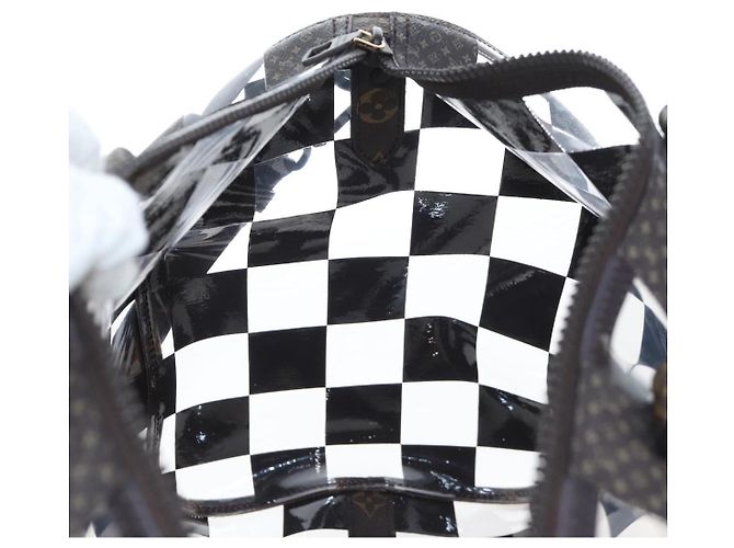 Borsa LOUIS VUITTON monogram chess Keepall Bandouliere 50 M20864 LV Auth 199399SM Monogramma - vista 26