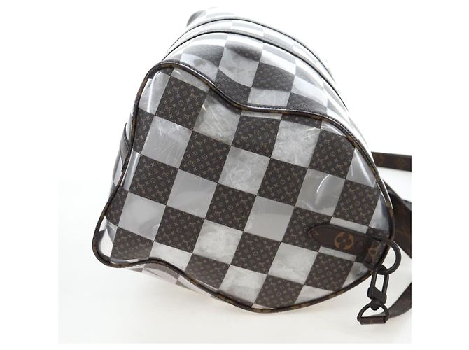 Borsa LOUIS VUITTON monogram chess Keepall Bandouliere 50 M20864 LV Auth 199399SM Monogramma - vista 4