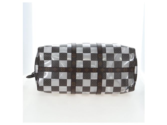 Borsa LOUIS VUITTON monogram chess Keepall Bandouliere 50 M20864 LV Auth 199399SM Monogramma - vista 5