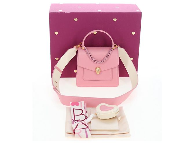 Bulgari Borsa a mano BVLGARI Serpenti in pelle 2way Rosa Oro Auth 200069SAM D'oro - vista 12