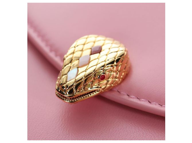 Bulgari Borsa a mano BVLGARI Serpenti in pelle 2way Rosa Oro Auth 200069SAM D'oro - vista 22