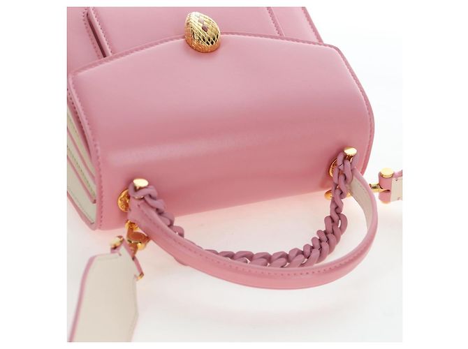 Bulgari Borsa a mano BVLGARI Serpenti in pelle 2way Rosa Oro Auth 200069SAM D'oro - vista 6