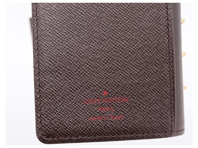 LOUIS VUITTON Damier Ebene Agenda PM Day Planner Cover R20700 LV Auth am12596V - vista 17