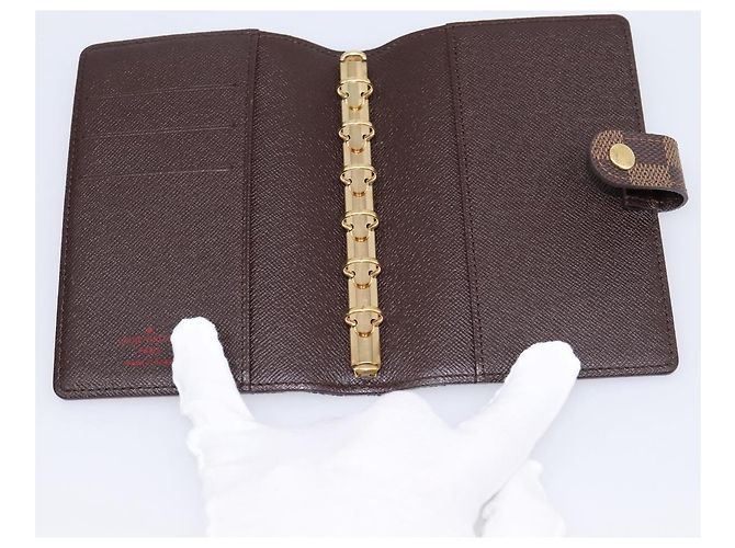 LOUIS VUITTON Damier Ebene Agenda PM Day Planner Cover R20700 LV Auth am12596V - vista 8