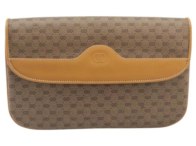 GUCCI Micro GG Supreme Schultertasche PVC Beige Gold 004 106 0024 Auth 200513 Golden - Ansicht 13