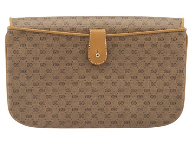 GUCCI Micro GG Supreme Schultertasche PVC Beige Gold 004 106 0024 Auth 200513 Golden - Ansicht 2