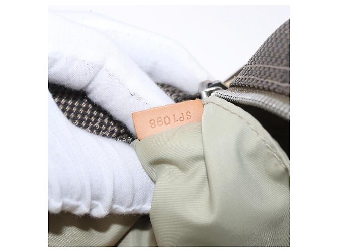 Borsa LOUIS VUITTON Damier Geant Sitadan NM Bag Brown Tail M93224 LV Auth 197692 Marrone - vista 12