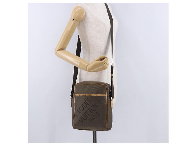 Borsa LOUIS VUITTON Damier Geant Sitadan NM Bag Brown Tail M93224 LV Auth 197692 Marrone - vista 27
