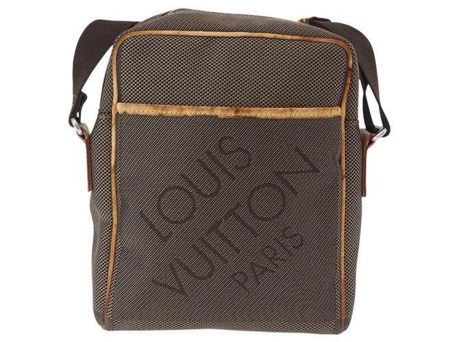 Borsa LOUIS VUITTON Damier Geant Sitadan NM Bag Brown Tail M93224 LV Auth 197692 Marrone - vista 3