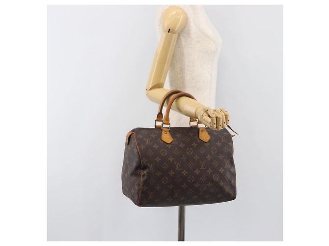 LOUIS VUITTON Monogram Speedy 25 Hand Bag M41528 LV Auth 200451 Monogramma - vista 22