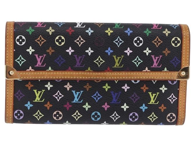 LOUIS VUITTON Monogram Multicolor Porte Tresor International M92658 Auth 203078 - vista 13