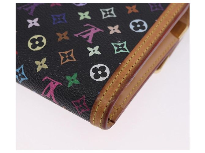 LOUIS VUITTON Monogram Multicolor Porte Tresor International M92658 Auth 203078 - vista 17