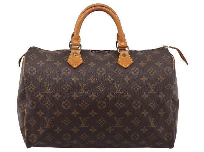 Borsa a mano LOUIS VUITTON Monogram Speedy 35 M41524 LV Auth 197644A Monogramma - vista 13