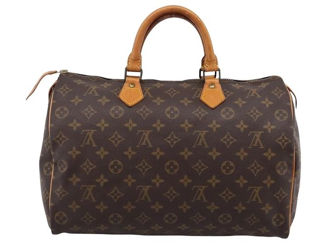 Borsa a mano LOUIS VUITTON Monogram Speedy 35 M41524 LV Auth 197644A Monogramma - vista 2